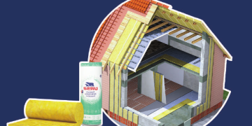 Vata minerală de sticlă URSA Glasswool – pentru acoperișuri, mansarde și fațade