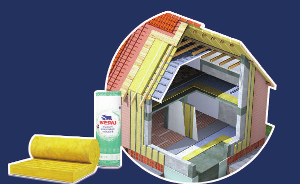 Vata minerală de sticlă URSA Glasswool – pentru acoperișuri, mansarde și fațade